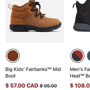 Kids Columbia Fairbanks shoe